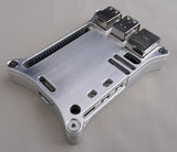Wicked Aluminum Raspberry Pi 5 Open Shield Case with board installed - Angle 3
