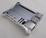 Wicked Aluminum Raspberry Pi 5 Open Shield Case with board installed - Angle 4