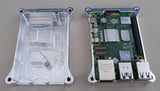 Wicked Aluminum Raspberry Pi 5 Secure Case - Top and Bottom with PCB Angle 1
