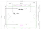 Aluminum RIGID Clamp Tray for Optima 25 Battery