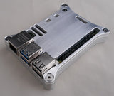 Wicked Aluminum Raspberry Pi 5 Open Shield Case with board installed - Angle 1