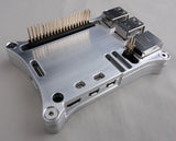 Wicked Aluminum Raspberry Pi 5 Open Shield Case with Header Extensions installed - Angle 1