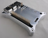Wicked Aluminum Raspberry Pi 5 Open Shield Case with Header Extensions installed - Angle 2