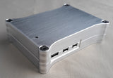 Wicked Aluminum Raspberry Pi 5 Secure Case - With Board angle 3