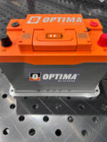 Optima QH6 Tray Front View Holding Battery