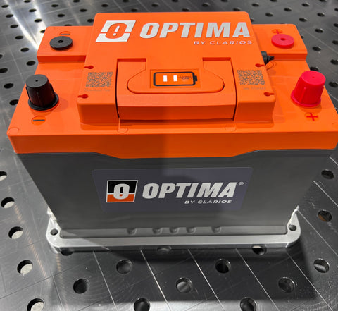 Optima QH6 Tray Front View with Battery